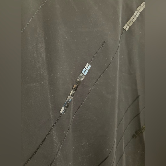 Beautiful vintage black mesh and satin like dress size XL from rose passion - Picture 5 of 6